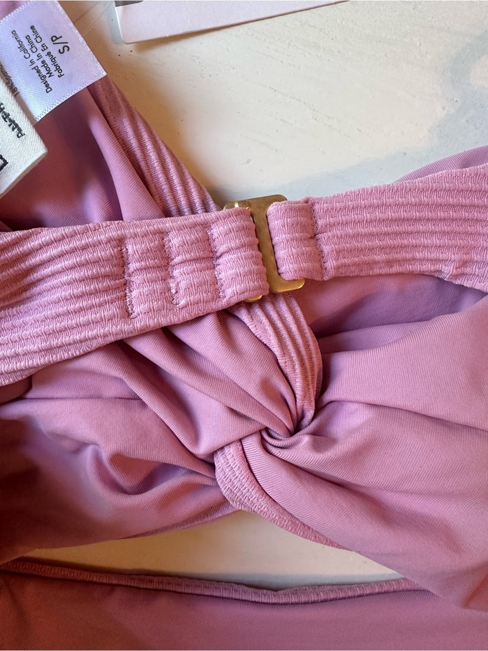 l*space Girls Pink Twist Cutout One-Piece Swimsuit - Picture 7 of 8